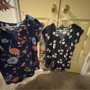 Express Floral Print Blouses